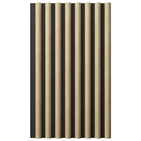 Ekena Millwork AcoustixPro Noise Cancelling Half Round Small Slat Wall Panel SWA0625X0500HRAW
